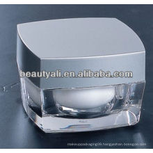 Square acrylic PMMA cosmetic containers